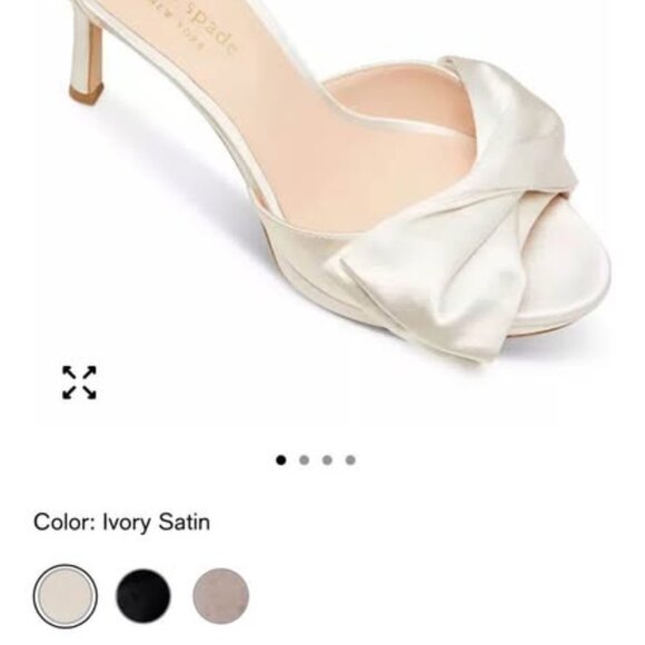NEW Kate Spade satin heels (8) - Picture 2 of 2